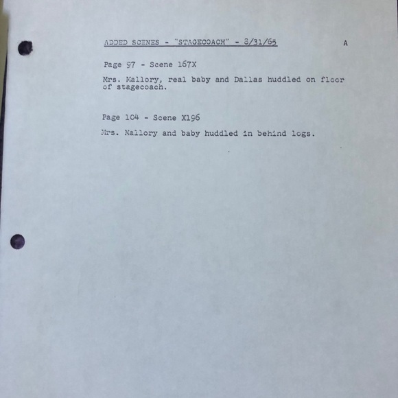 STAGECOACH screenplay copy script FINAL DRAFT - Picture 6 of 8
